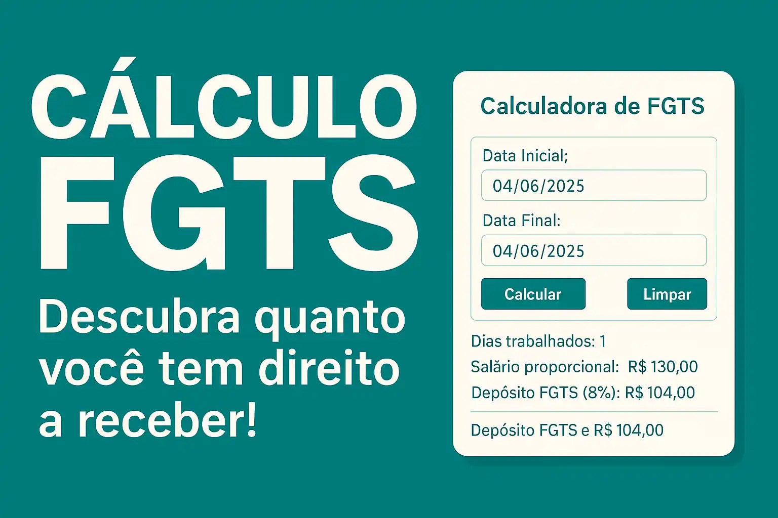 Calculo fgts