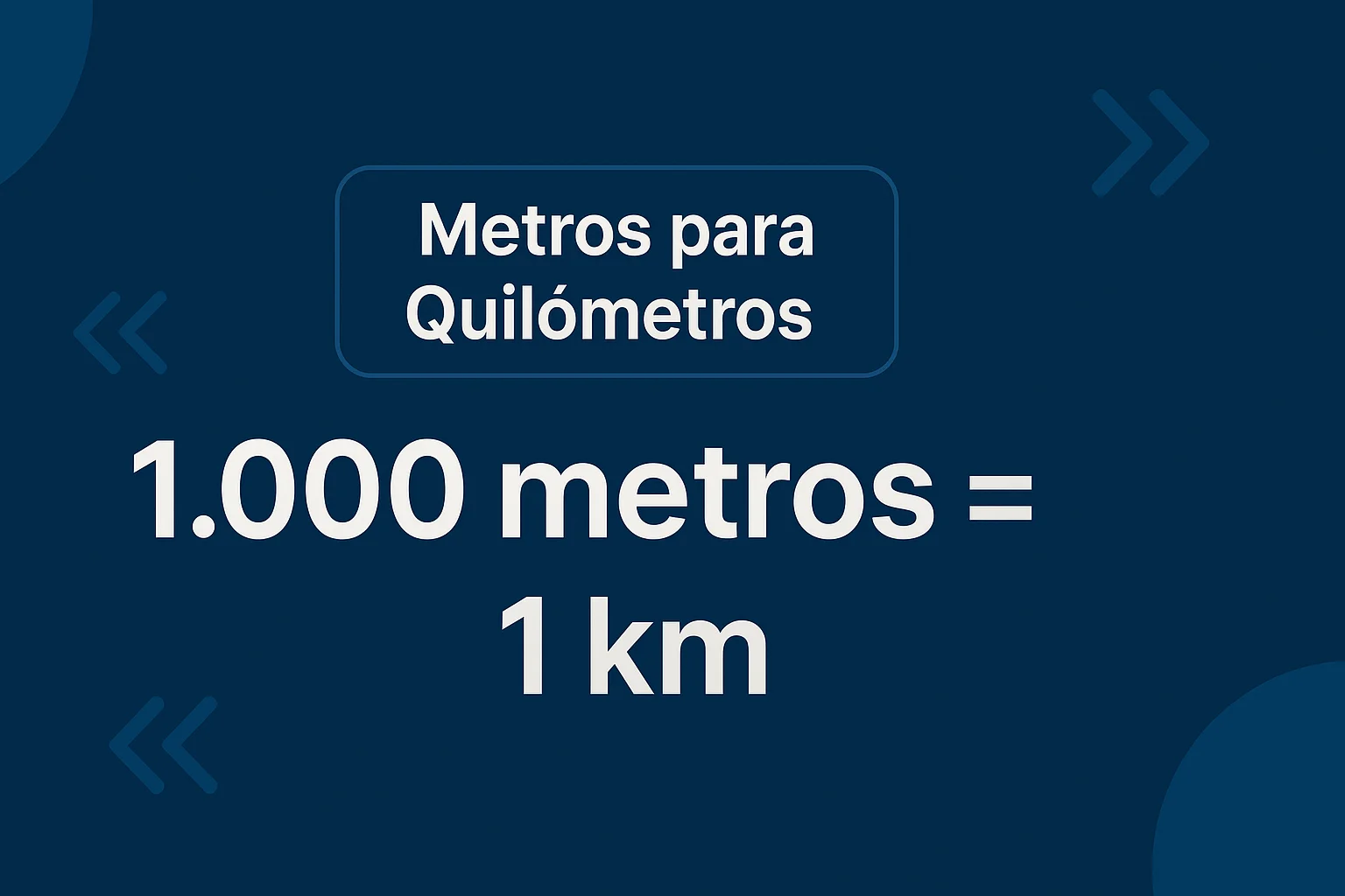 metros para km